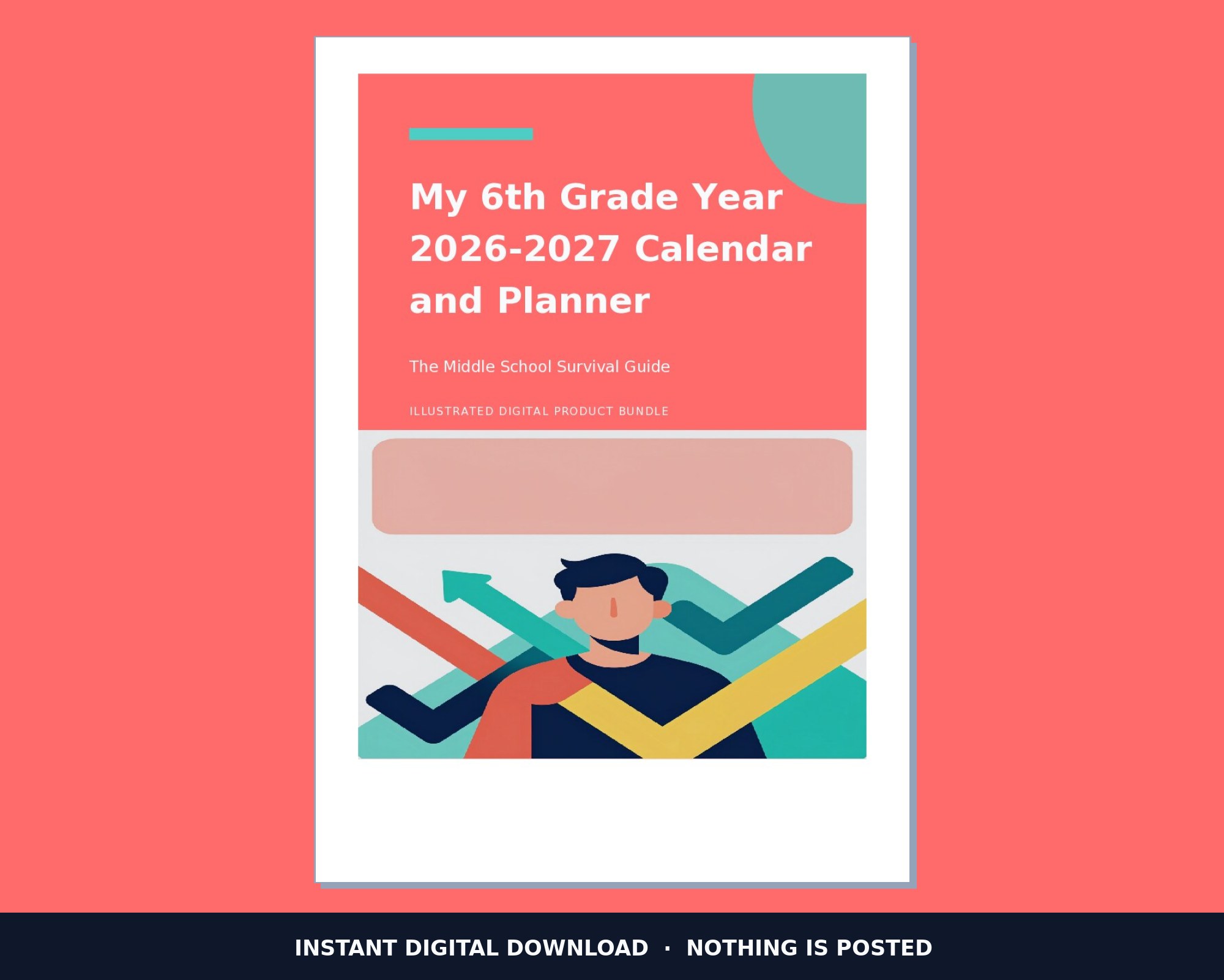 My 6th Grade Year 2026-2027 Calendar and Planner