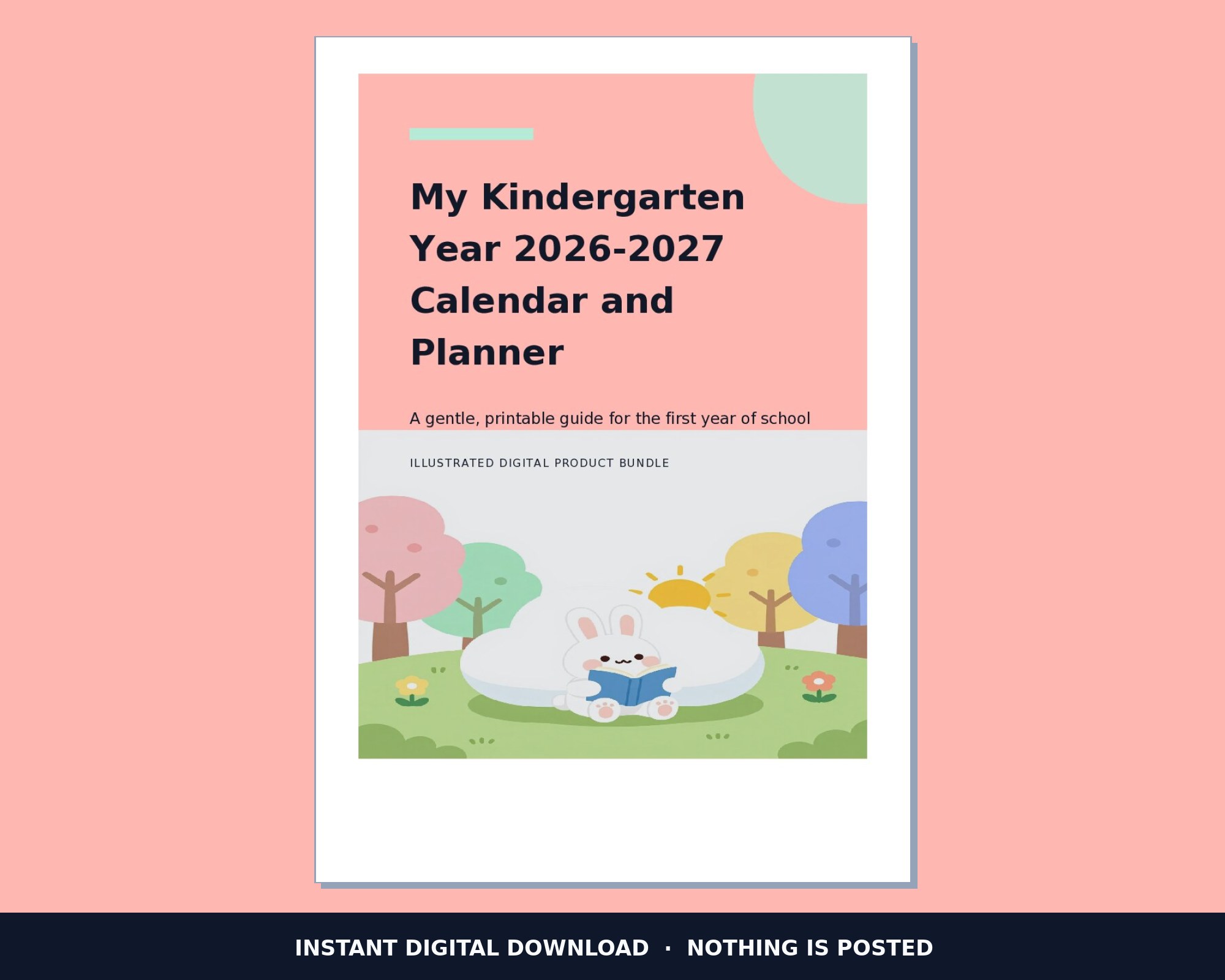 My Kindergarten Year 2026-2027 Calendar and Planner